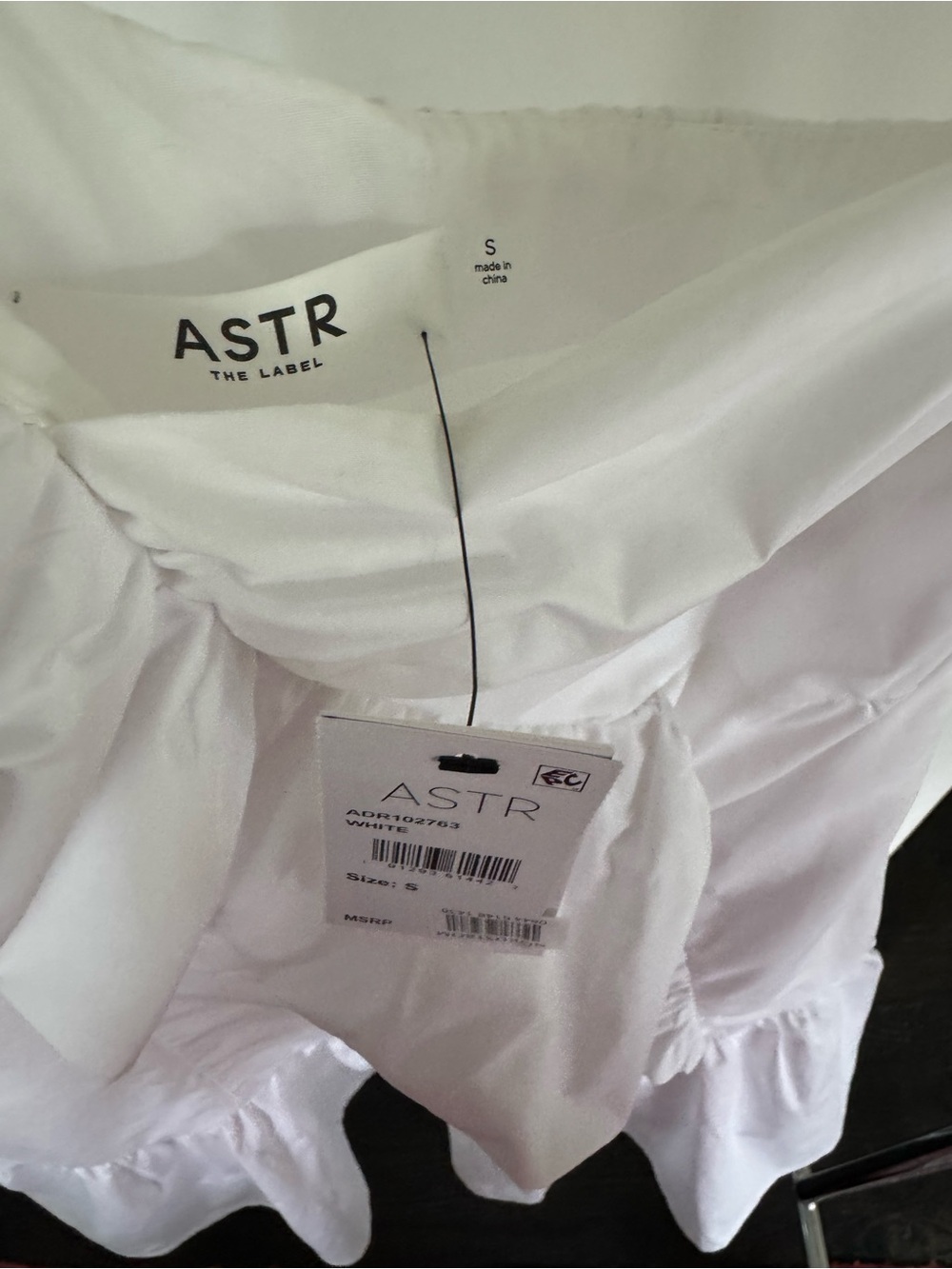 Astr White One-Shoulder Ruffle Mini Dress - Picture 8 of 8